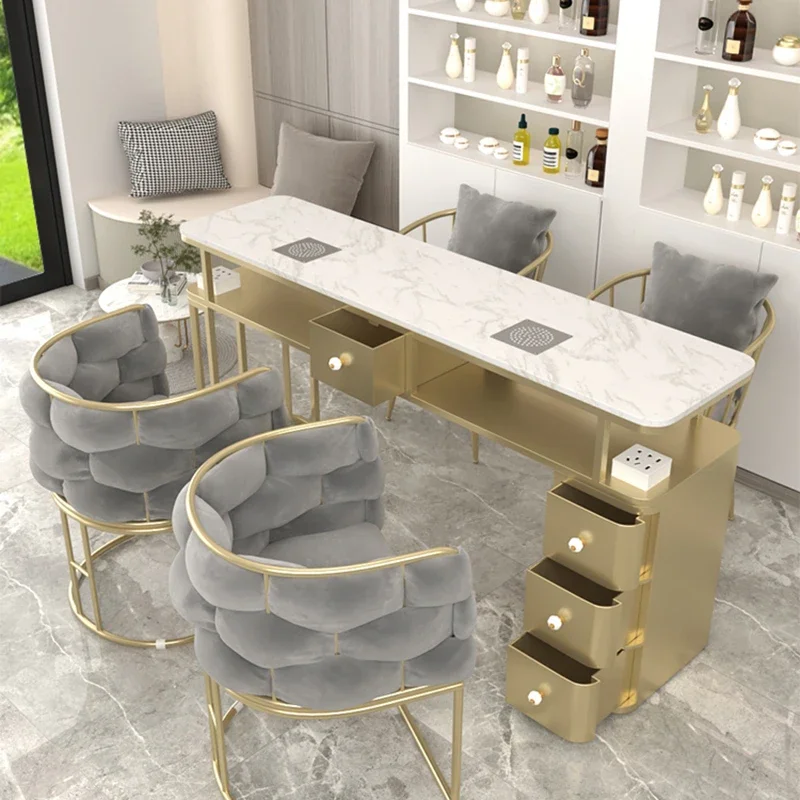 Stand Rest Nagel tisch Workstation Schreibtisch Yoocel Nordic Nagel tisch Schränke Pulver Tavolo Unghie Professional Maniküre Möbel