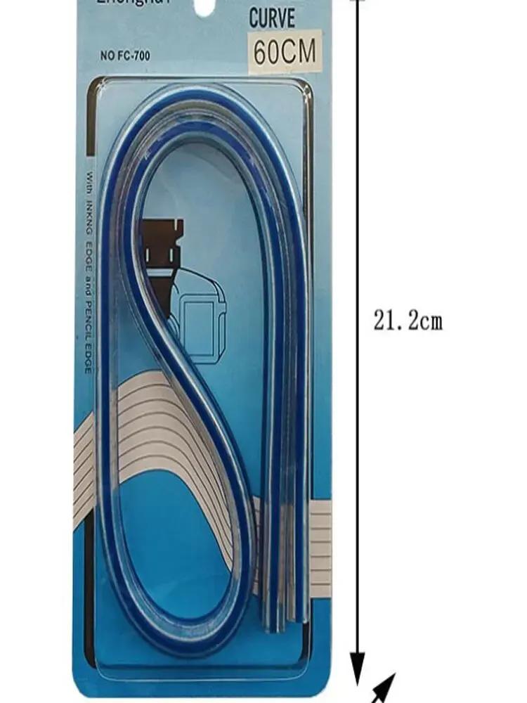 Zeichen- und Nählineale, Kurvenlineale, gebogene Lineale, biegbare Lineale, flexible Kurvenvorlagen, flexible Kurven Image