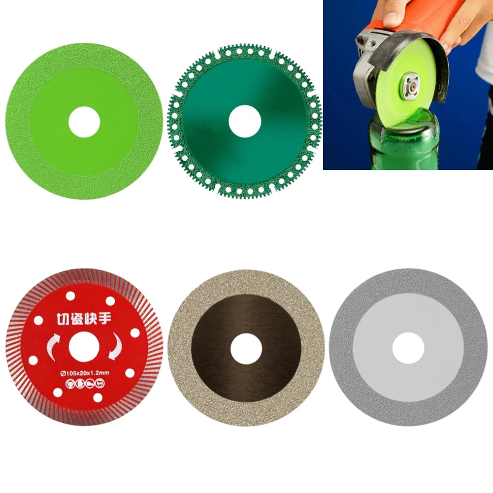 Glass ch neids cheibe 100mm ultra dünne Sägeblatt Jade Kristall Weinflaschen Schleifen Fasen Schneid messer Winkels chl eifer Maschine Image