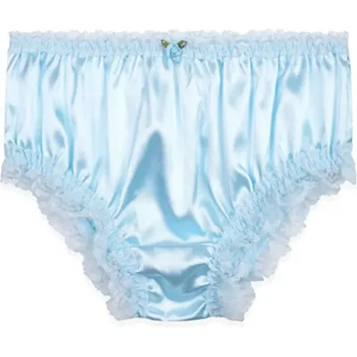 Satin Gothic sexy Sissy Dreieck Shorts Frauen Satin Quaste Spitze Sissy Französisch Erwachsenen Baby Image