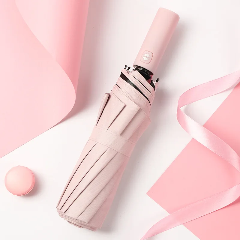 Wind dichte doppels chichtige regenschirm voll automatischer regenschirm für männer luxus geschäft für männer luxus Image