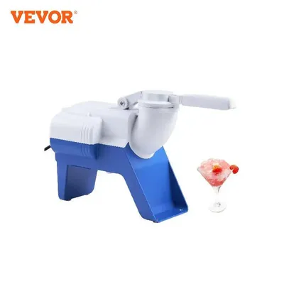 VEVOR 220W Ice Crushers Machine 176lbs/H Electric Snow Cone Maker with 2 Blades Shaved Ice Machine