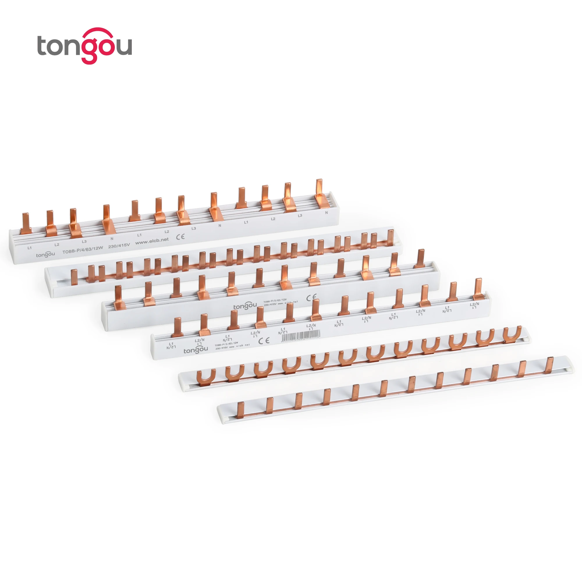 Pin-Typ-Gabel-Kupfer-Sammel schiene für Verteiler kasten-Leistungs schalter mcb 63a Stecker-Busbar-Anschluss Image