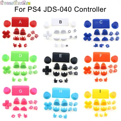 1 set 18 farben kompletter satz joysticks d-pad r1 l1 r2 l2 richtungs taste ab xy tasten für sony Image
