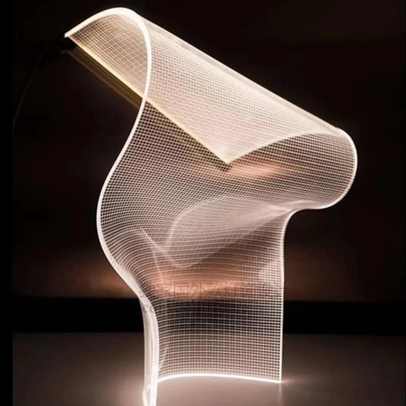 Moderne Acryl LED Boden Lampen für Wohnzimmer Decor Unregelmäßig Geformte Blatt Neben Lampe Schlafzimmer Home Deco Kreative Tisch Lichter