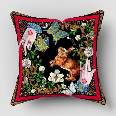 Home Dekoration Vintage Floral Dekokissenbezug Kissenbezug Dekoration Kissenbezug Polyester Sofa Image