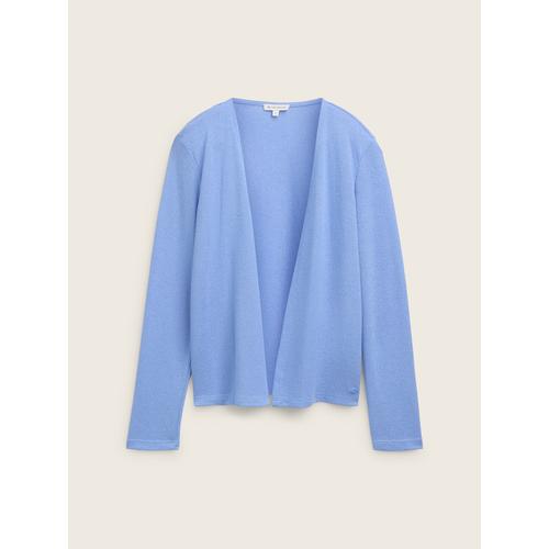 TOM TAILOR Damen Basic Cardigan, blau, Gr. L