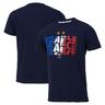 France National Colours Graphic T-Shirt - Navy Mens