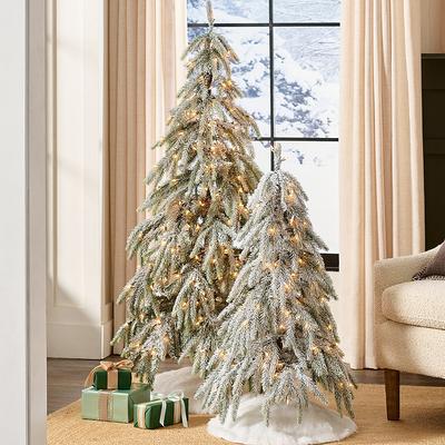 Christmas Whimsical Winter Downswept Tree - 5' - Grandin Road