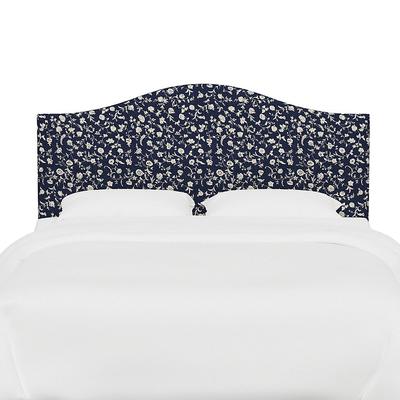 Vanessa Headboard - Arched, Arched/Robina Floral Navy, King - Grandin Road