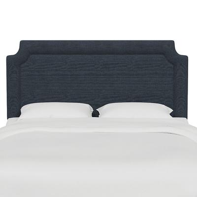 Vanessa Headboard - Clipped, Clipped/Linen Navy, King - Grandin Road