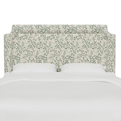 Vanessa Headboard - Clipped, Clipped/Vine Bundle Seaglass, King - Grandin Road