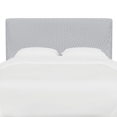 Vanessa Headboard - Rectangular, Rectangular/Pinstripe Navy, Queen - Grandin Road