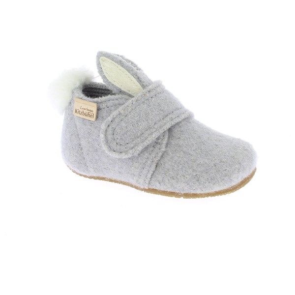 Living Kitzbühel - Baby's Klettschuh Hase mit Ohren - Hüttenschuhe 23 | EU 23 grau