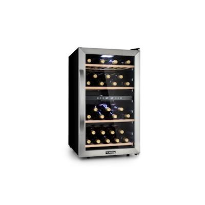 Klarstein Vinamour 45 DuoWeinkühlschrank 2 Zonen 118 Ltr / 45 Fl 5-18 °C Edelstahl BRAND_75368113