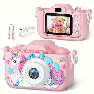 TEMU Cameras Toys Mini Children Camera 1080p Hd 8x Zoom Dual Camera Boys Girls Birthday Gifts Outdoor Photography Toy Surprise Christmas Gift