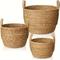 TEMU 3pcs/set Rustic Wicker Storage Baskets, Hampers For Laundry And Household Items Organizing, Decor, Photo Prop