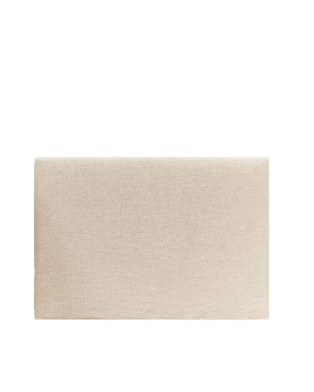 Testiera imbottita sfoderabile in lino beige 180x110cm