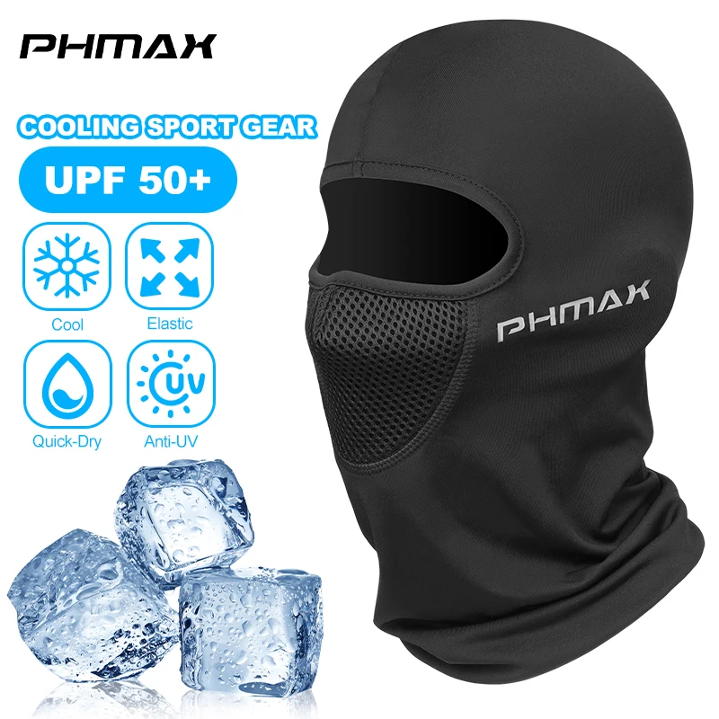 PHMAX Motorrad-Reitmaske, Windschutz und Wärme, atmungsaktiv, Vollgesichtsmaske, Sturmhaube, Mütze, Schal, Kapuze, Moto, Biker, Windkappe Image