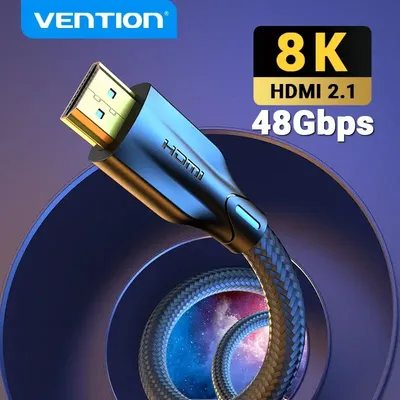 Vention hdmi-kompatibles kabel für xbox serie x hdmi-kompatibles 2,1 kabel 8k/60hz 4k/120hz für xiaomi mi box ps5 hdr10 48gbp Image