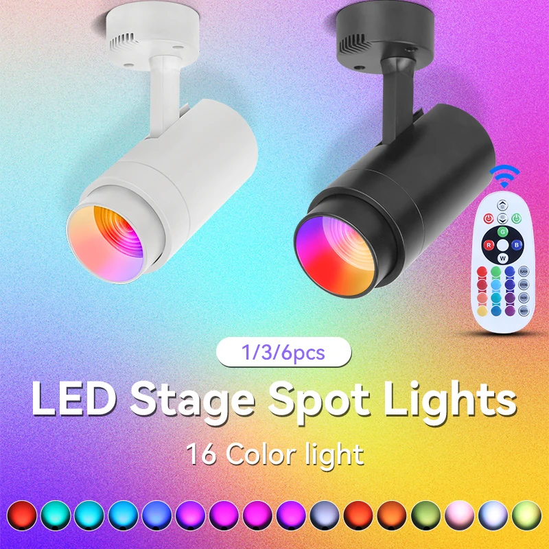 LED Spot Bühne Leuchte RGB Multi Farben Neon Zimmer Dekor Lampe Hause Glanz Party Disco Künstlerische Show Feiern Led-strahler