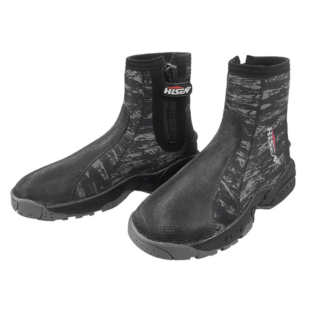 Tauch stiefel Neopren anzug Stiefel 15mm Neopren mit seitlichem Reiß verschluss warmes Anti-Rutsch für Männer und Frauen Schnorcheln Tauchen Tauch stiefel Image