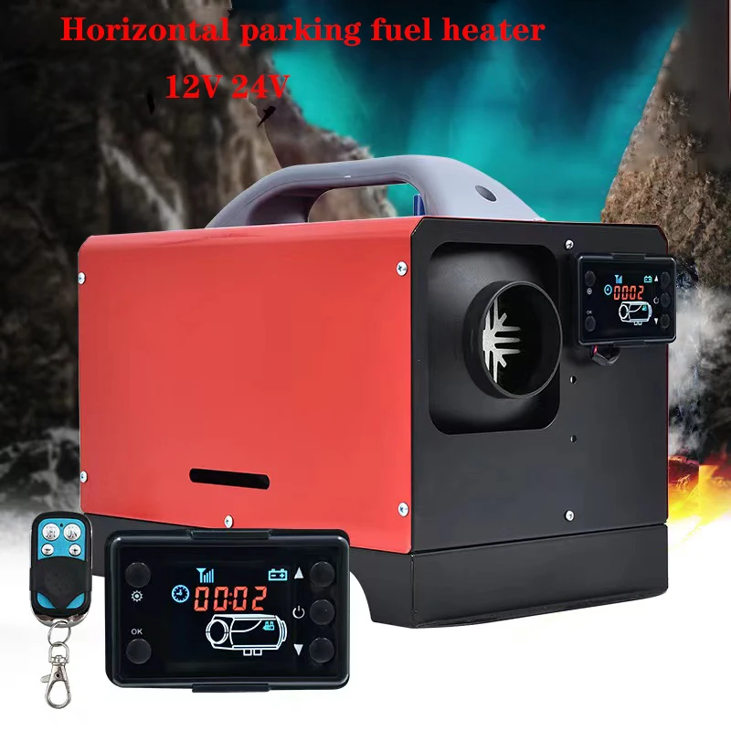 5-8KW Auto Diesel Luft Standheizung 12/24V Spannung Auto Heizung Ferngesteuerte LCD Schalter für Auto Bus RV Camper Van Image