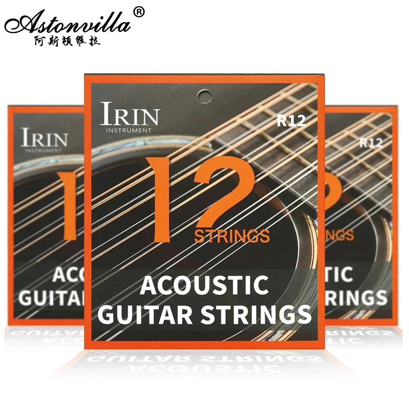 IRIN Folk Gitarre Saiten R12 Phosphor Bronze Akustische Gitarre Saite Sechseckige Legierung Rostschutz Draht Saiten Instrument Zubehör Image