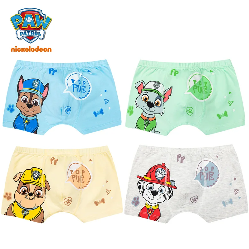 Echte Pfote Patrouille 4 teile/los Baby Jungen Cartoon Unterhose Kinder Unterwäsche Baumwolle Höschen Kleinkind Kinder Unterwäsche 2-8 Jahre Image