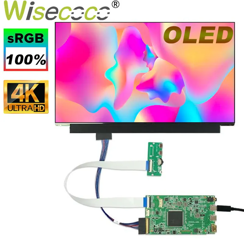4k AM-OLED display 13,3 Zoll 3840*2160 oled Bildschirm anzeige ips edp 40Pins USB-C Treiber platine für Laptop Himbeer Pi Display Image