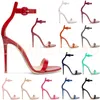【 Messen Sie Ihre Fußlänge vor der Bestellung 】 Luxus Stiletto High Heel sexy Frauen Sandalen Mode Abend Party Dame Schuhe 46-Chc-26