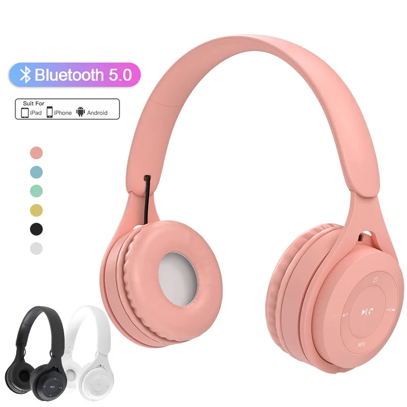 Kopfhörer Kinder Drahtlose Bluetooth-Kopfhörer Stereo Faltbare Helme Gaming-Headsets Over-Ear-Kopfhörer für Android iOS Image