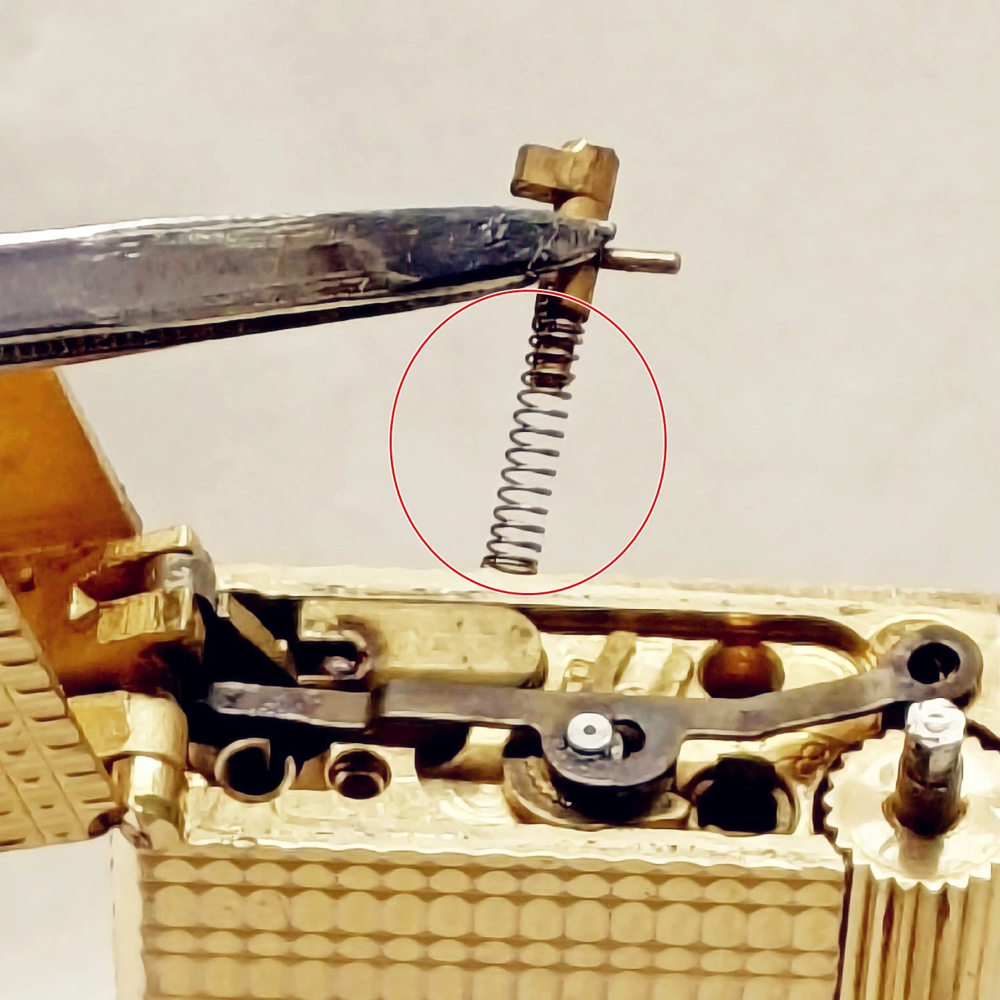 1 stücke Feuerstein lager Metall feder der Schiebe platte für Dupont l1/ligne 1 Feuerzeug oben Innen verbindung DIY Reparatur teil Zubehör