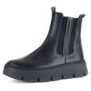 Chelseaboots GABOR, Damen, Gr. 41, schwarz, Kalbsleder, Elastischer Einsatz, unifarben, modisch, Schuhe, Plateau, Schlupfboots, Stiefelette mit Best Fitting
