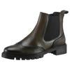 Chelseaboots ARA "TULSA", Damen, Gr. 7 (40,5), grün (khaki), Glattleder, Elastischer Einsatz, Lyralochung, modisch, Schuhe, Stiefelette, Schlupfboots mit Lyralochung, G-Weite (weit)