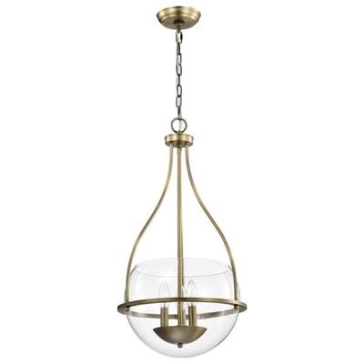 Nuvo Lighting 67818 - 3 Light Vintage Brass Amado Indoor Pendant Light Fixture (AMADO 3 LIGHT 14