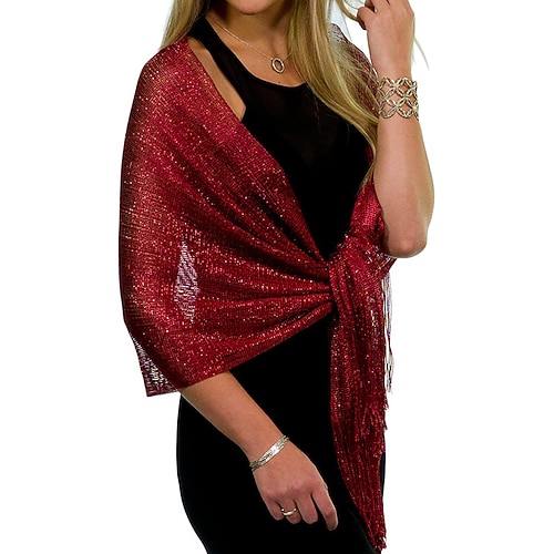 Elegant Vintage Goldene Zwanziger Flapper-Schals Der große Gatsby Charleston Kostüm Damen Valentinstag Maskerade Täglich Party Hochzeit Erwachsene Schal Sommer Ganzjahres Image