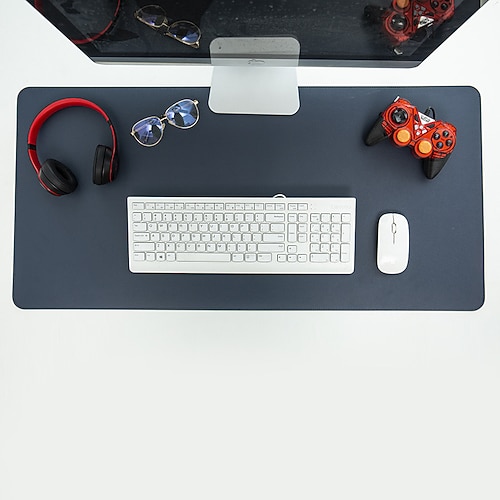 extra großes wasserdichtes PU-Mauspad für Computer, Bürotisch, Schreibtischunterlage mit Kantenschutz Image