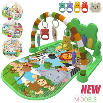 New Baby Activity Fitness Gym Rack 0-1 Year Old Newborn Educational Music Pedal Piano Toddler Toy