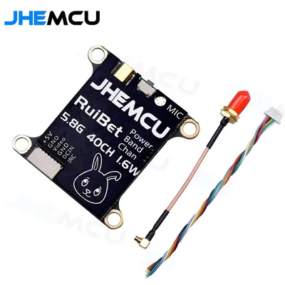 JHEMCU RuiBet Tran-3016W 5.8G 40CH 1.6W PitMode 25mW 200mW 400mW 800mW 1600mW Adjustable VTX 2-6S