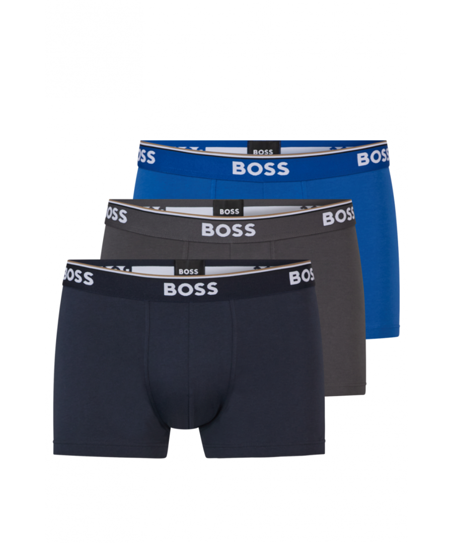 Boss 3 Pack Mens Trunk - Multicolour Cotton - Size X-large | Boss Sale | Discount Designer Brands