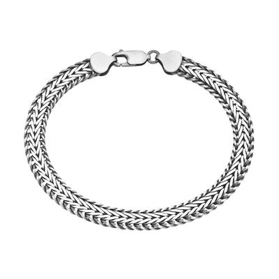 Giorgio Martello Milano - Armband Geflochtene Fantasiekette, massiv, Silber 925 Armbänder & Armreife 1 ct Silber