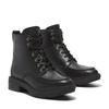 Schnürstiefelette TIMBERLAND "BRIMFIELD MID LACE UP BOOT", Gr. 38,5, schwarz (schwarz full grain), Leder, sportlich, Schuhe, Winterschuhe, Winterstiefel, Schnürboots, Winterboots