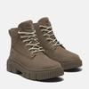 Schnürboots TIMBERLAND "GREYFIELD MID LACE UP BOOT", Gr. 41,5, braun (medium braun nubuck), Leder, sportlich, Schuhe, Winterstiefel, Schnürstiefel, Winterschuhe