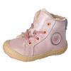 Lauflernschuh PEPINO BY RICOSTA "Georgie WMS: Normal", Kinder, Gr. 19, rosa (rosa, grau), Leder, casual, Schuhe, Winterschuh mit Weiten-Meßsystem, Größenschablone zum Download
