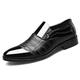 KYOESCAI Mens Dress Slip On Loafer Shoes Fashion Patchwork Driving Oxfords Wedding Guest Moccasin Formal Business Work Shoes,Black,5.5 UK