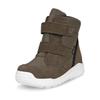 Snowboots ECCO "Winterstiefel URBAN MINI", Kinder, Gr. 24, grün (khaki), Veloursleder, Textil, sportlich, Schuhe, Winterboots, Klettstiefel, Winterstiefel mit Klettriemchen, GORE-TEX