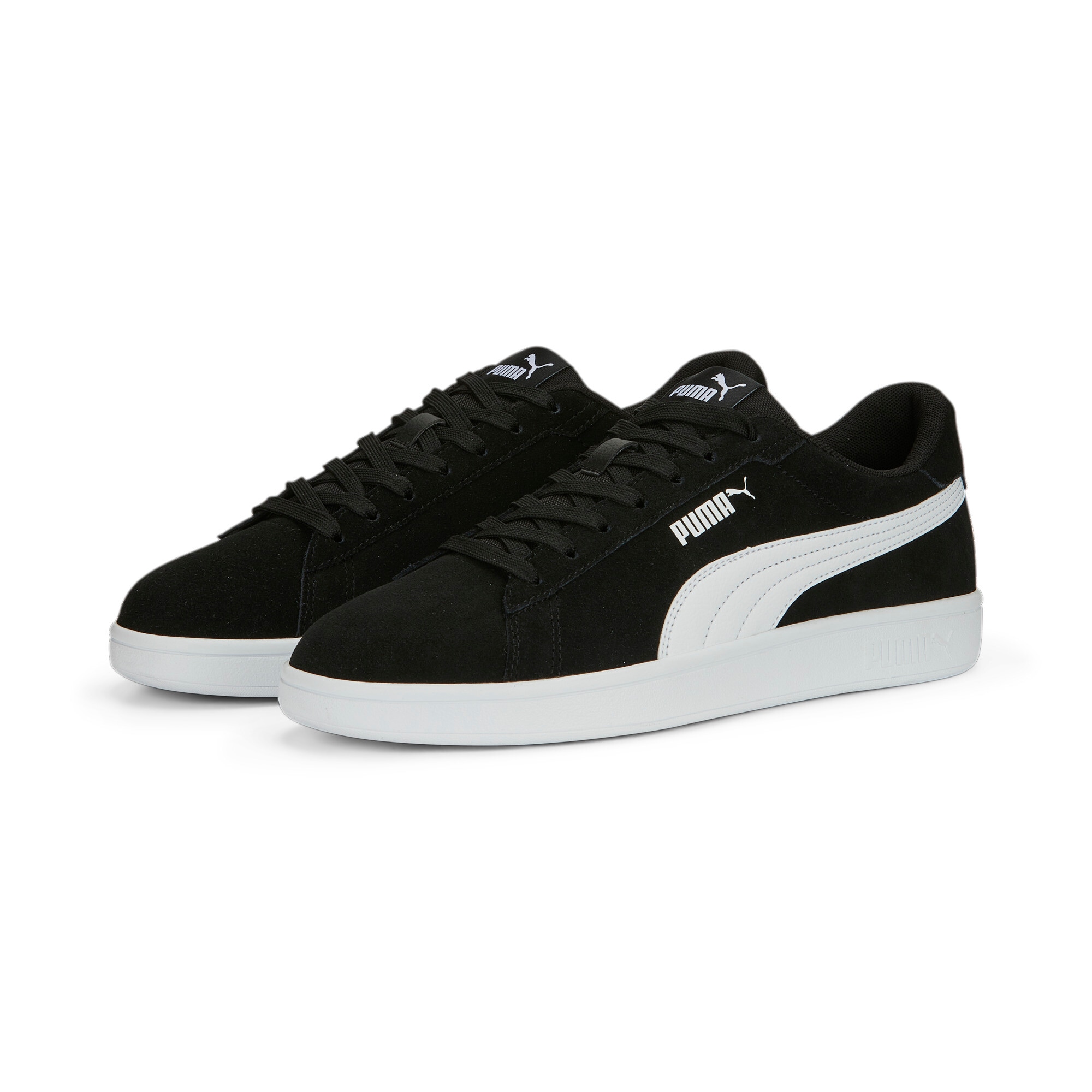 Sneaker PUMA "SMASH 3.0", Damen, Gr. 47, schwarz-weiß (puma schwarz, puma weiß), unifarben, Schuhe Sneaker