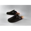 Clog ANISTON SHOES, Damen, Gr. 41, schwarz, Veloursleder, unifarben, klassisch, Schuhe Clog Schlappen, Hausschuh, Sommerschuh, mit ergonomischem Fußbett - NEUE KOLLEKTION
