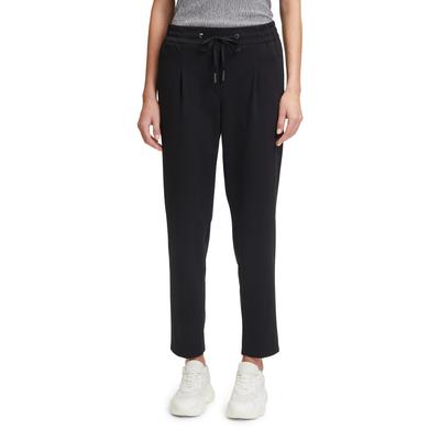 Stretch-Hose BETTY & CO "Betty & Co Stretch-Hose mit Eingrifftaschen", Damen, Gr. 46, Normalgrößen, schwarz, Obermaterial: 53% Baumwolle, 40% Polyamid, 7% Elasthan., sportlich, figurbetont 7/8-Länge, Hosen, Material Image